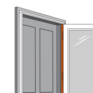 Andersen EMCO Panel Storm Door Custom Hinge Rail